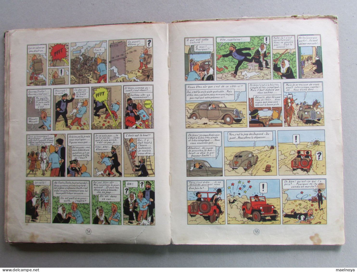 TINTIN L'OR NOIR B3 EO 1950