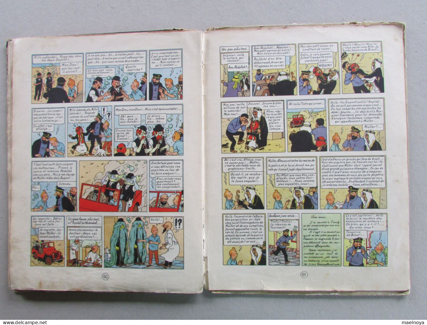 TINTIN L'OR NOIR B3 EO 1950