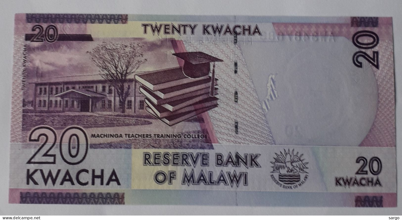 MALAWI -  20 KWACHA  - P 63 B  (2015) - UNC - BANKNOTES - PAPER MONEY - CARTAMONETA - - Malawi