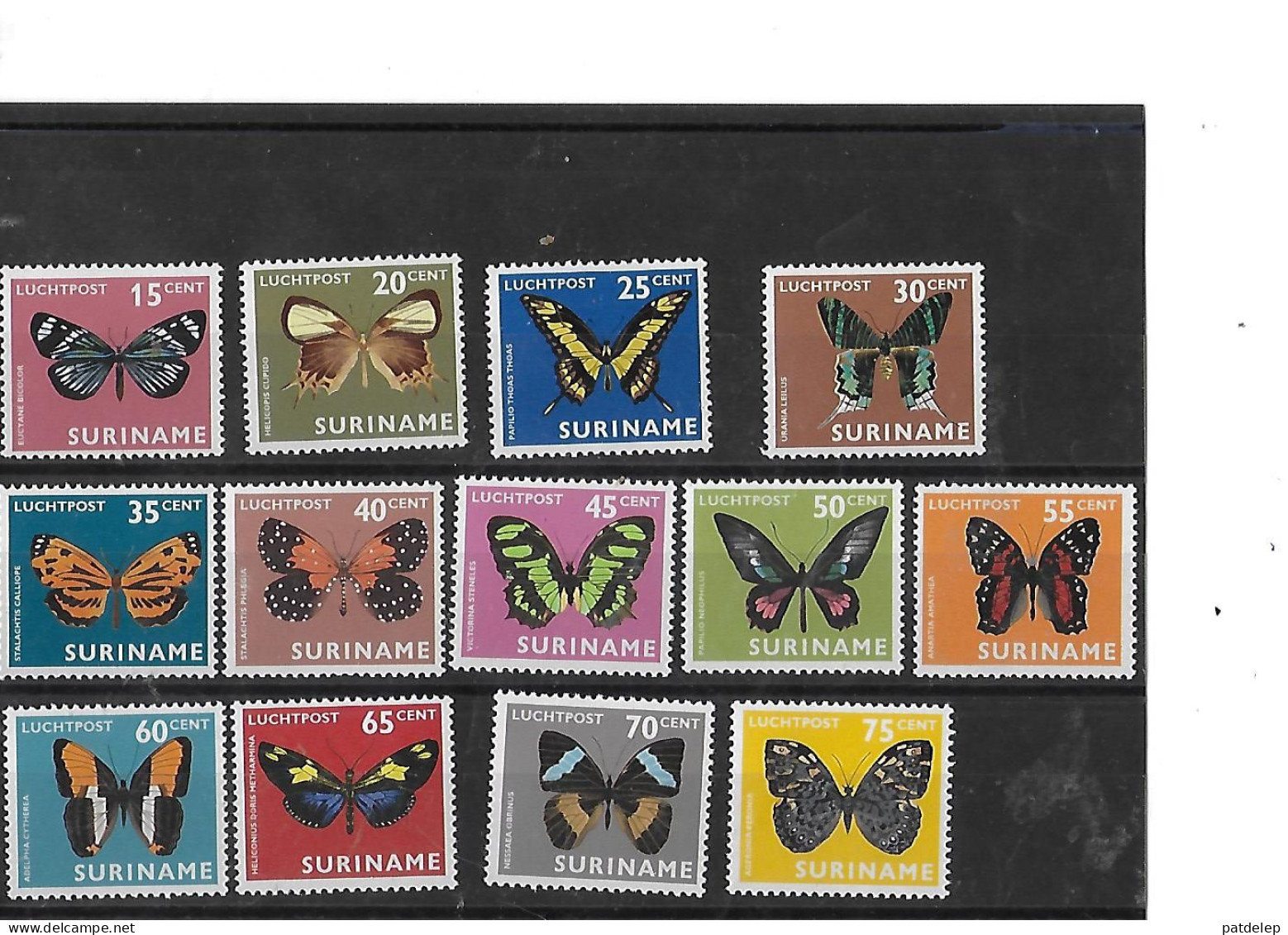 Surinam Papillon 1972 NSC - Vlinders