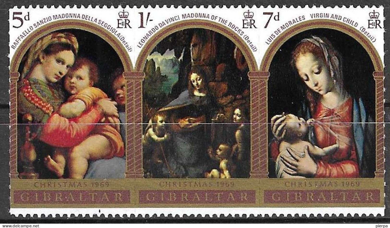 GIBILTERRA - 1969 - NATALE - SERIE 3 VALORI - NUOVA MNH** (YVERT 228\30 - MICHEL 233\5) - Gibraltar