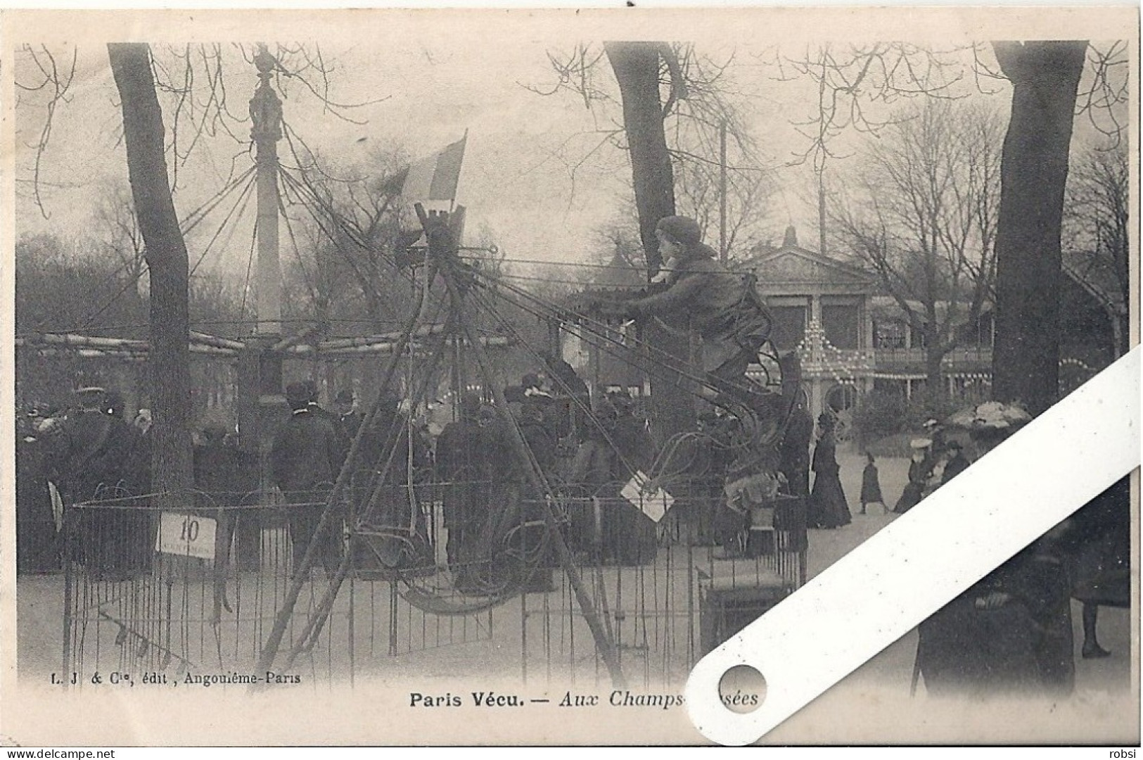 PARIS VECU,  Aux Champs Elysées,  Manège, Voir Verso, D2734 - Transport Urbain En Surface