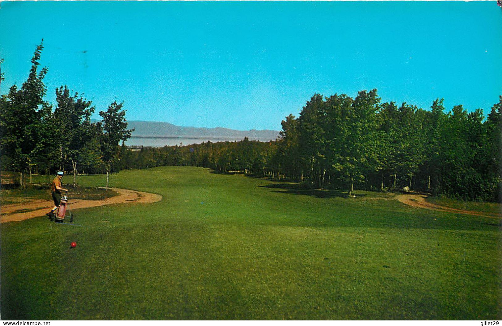 MONMAGNY, QUÉBEC - AU DÉPART DU PARCOURS No 1 CLUB DE GLOF DE MONTMAGNY - UNIC - CIRCULÉE EN 1986 - - Autres & Non Classés