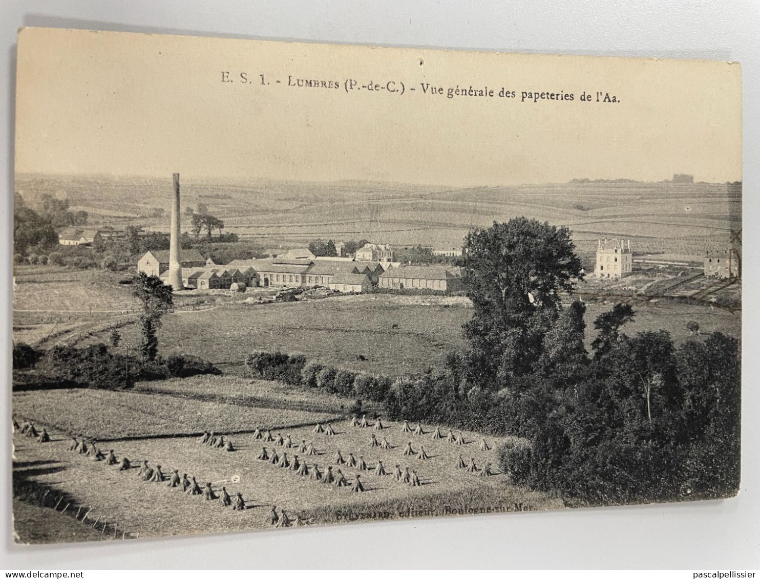 CPA - 62 - LUMBRES - Vue Générale Des Papeteries De L' AA - 1 Petit Trou épingle - Lumbres