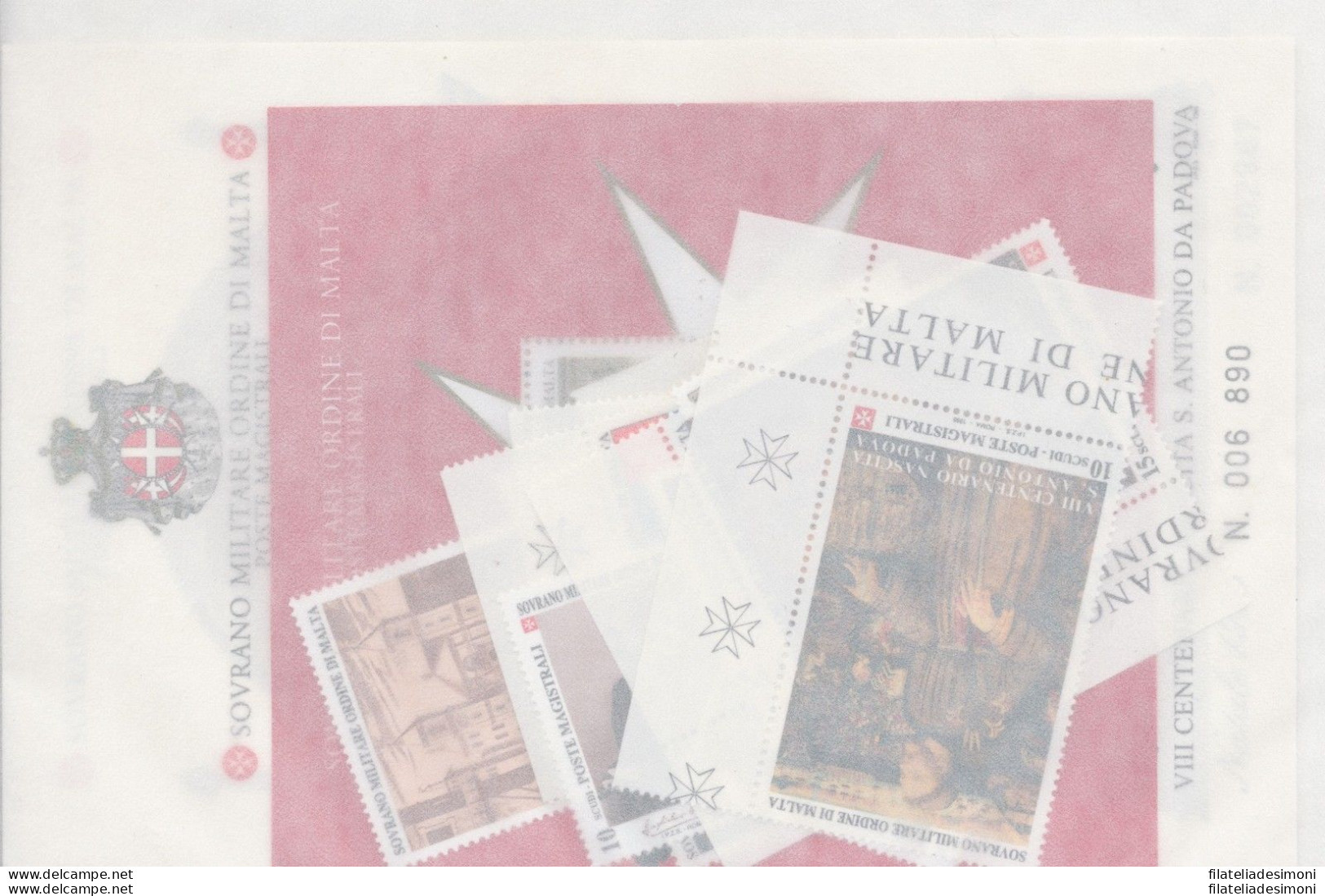 1995 Smom, Annata Completa , Francobolli Nuovi , 15 Valori + 2 Foglietti - MNH** - Sovrano Militare Ordine Di Malta