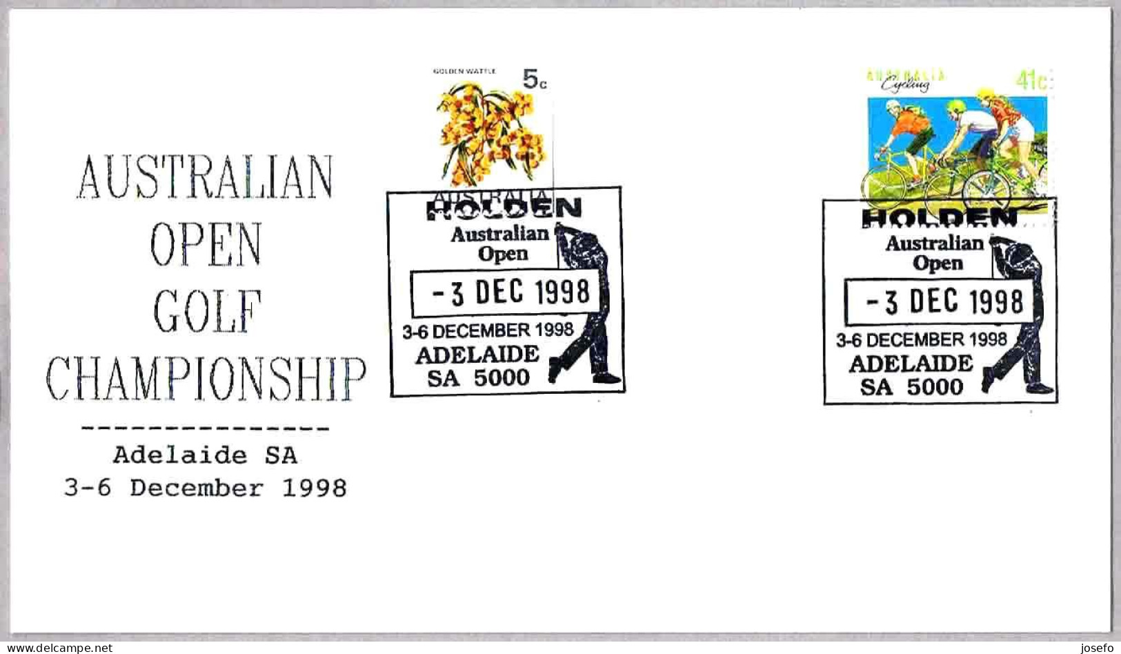 AUSTRALIAN OPEN GOLF CHAMPIONSHIP. Adelaide SA 1998 - Golf