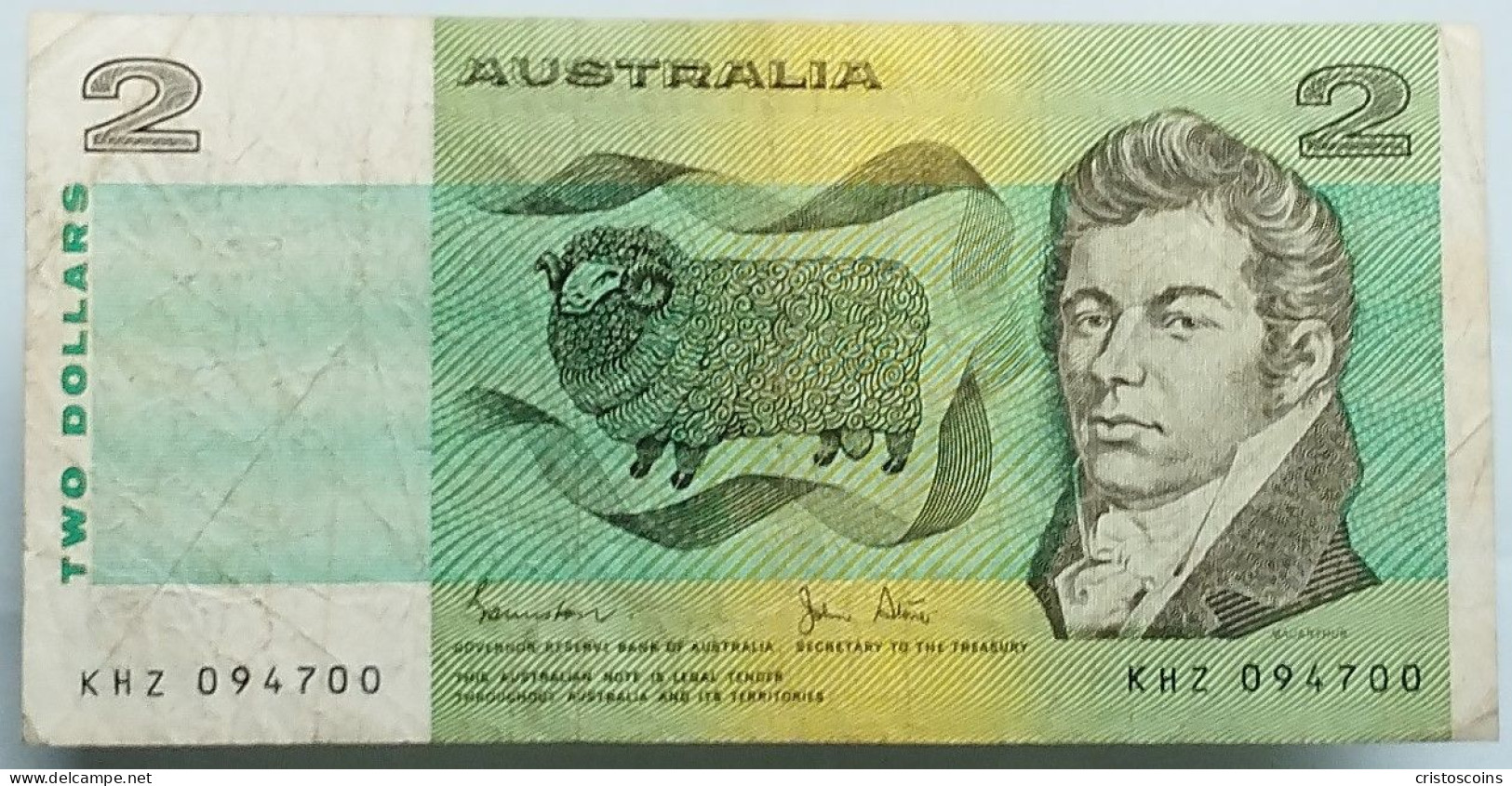 Australia 2 Dollar ND Issue .F P-43d (B/78 - 1966 Notas De Ejercitación Decimales