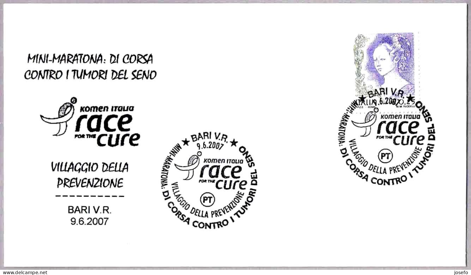 CARRERA CONTRA EL CANCER DE MAMA - Race Against Breast Cancer. Bari 2007 - Maladies