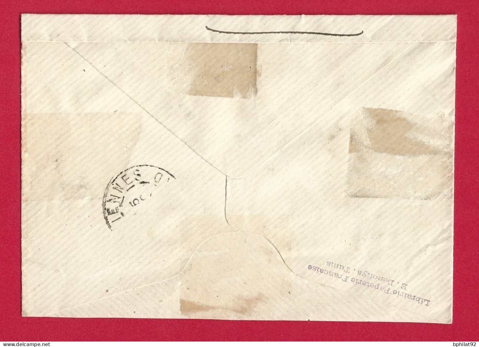 !!! TUNISIE, LETTRE RECOMMANDÉE DE TUNIS POUR LA FRANCE DE 1896 - Cartas & Documentos