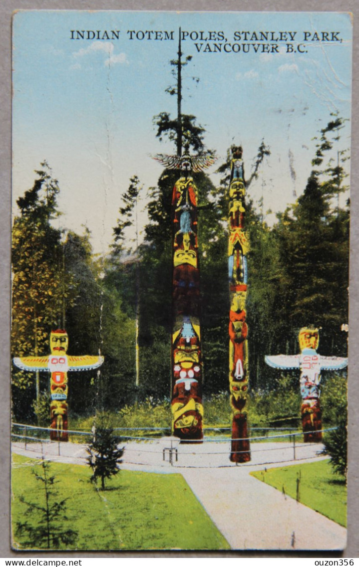 VANCOUVER (Colombie Britanique, Canada), Indian Totem Poles Stanley Park - Vancouver