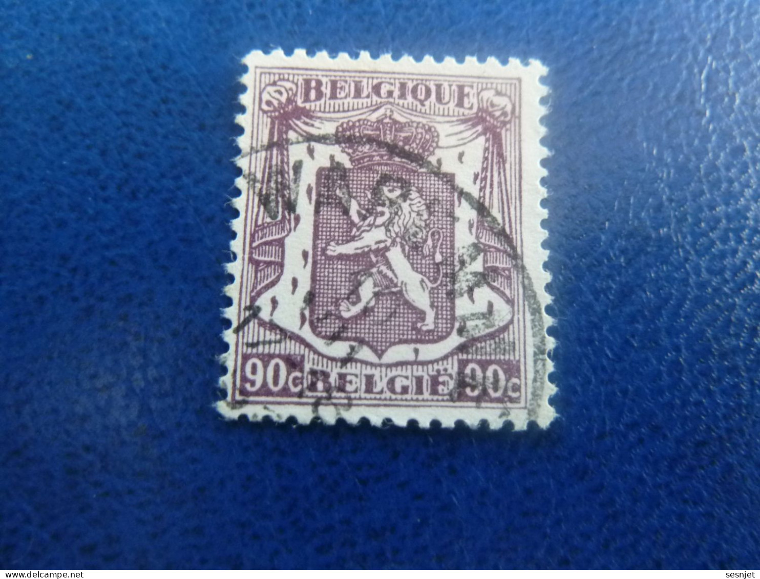 Belgique - Armoirie - Lion - 90c. - Violet - Oblitéré - Année 1940 - - Usati