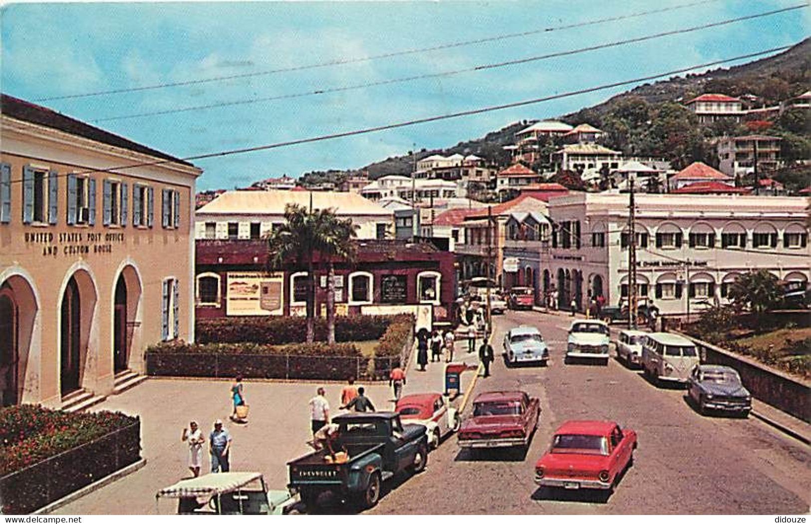 Antilles - Iles Vierges Américaines - U S Virgin Islands - St Thomas - Main Square - Looking Towards Main St - Automobil - Isole Vergini Americane