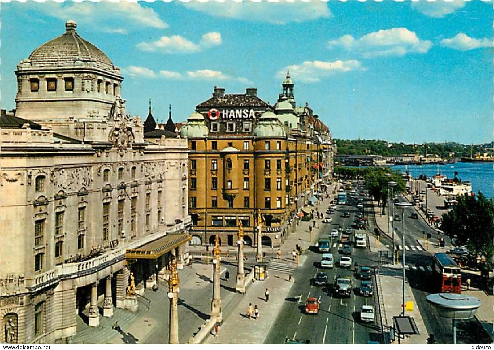 Suède - Sverige - Stockholm - Kungl. Dramatiska Teatem  Och Strandvagen - The Royal Dramatical Theatre - Automobiles - C - Schweden