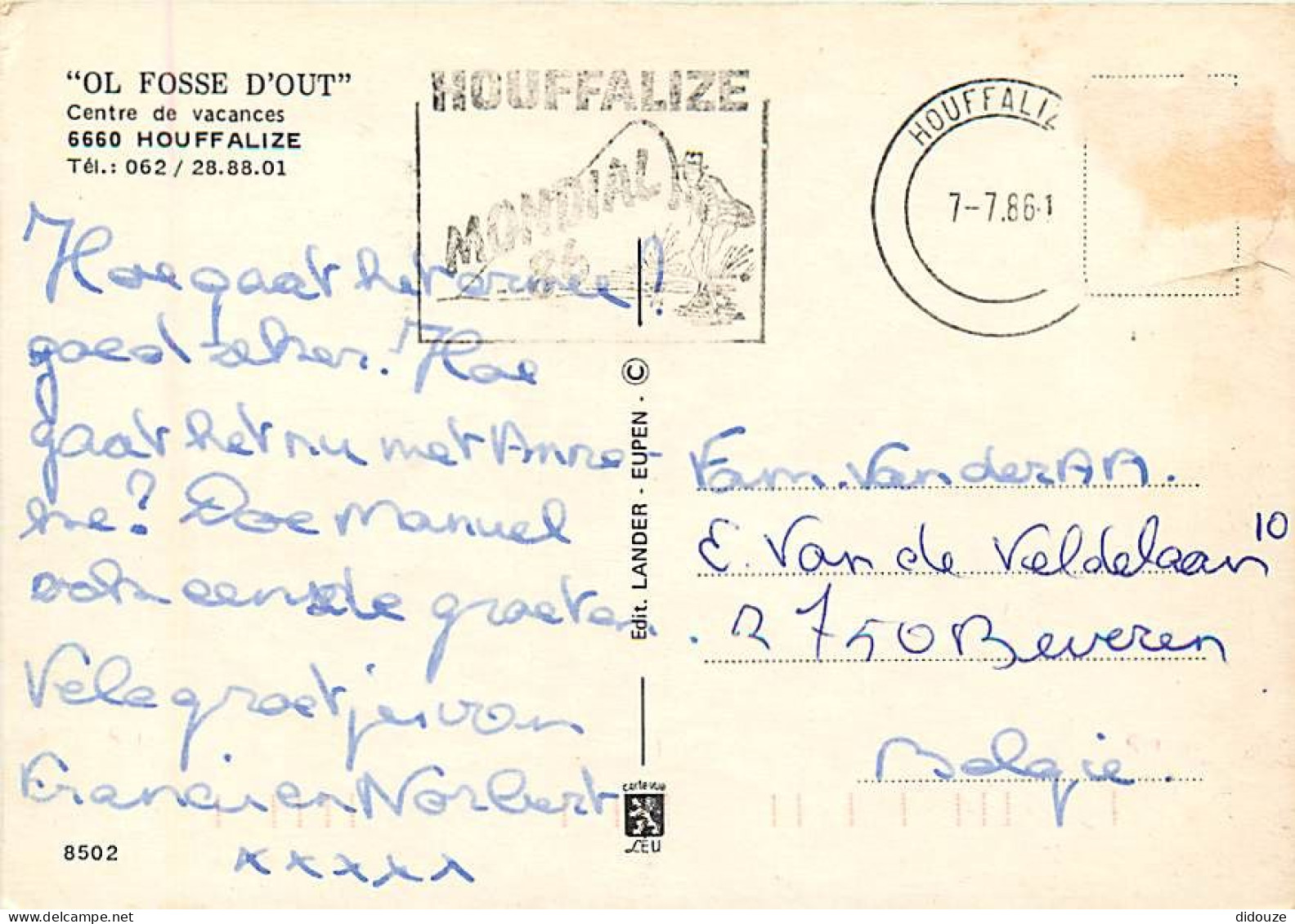 Belgique - Houffalize - CPM - Voir Scans Recto-Verso - Houffalize