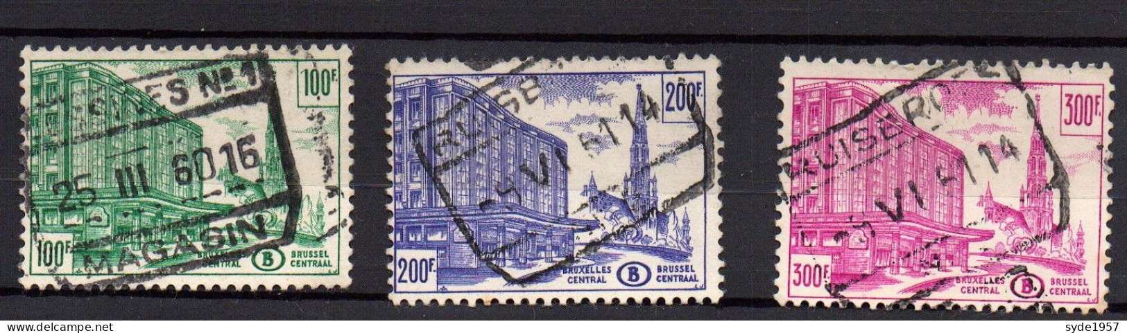 Belgique Chemin De Fer 1953-1957 COB CF336 à , CF354B,  22  Timbres Oblitérés,(complet Sauf 353a (cote Totale > 6€)) - Usados