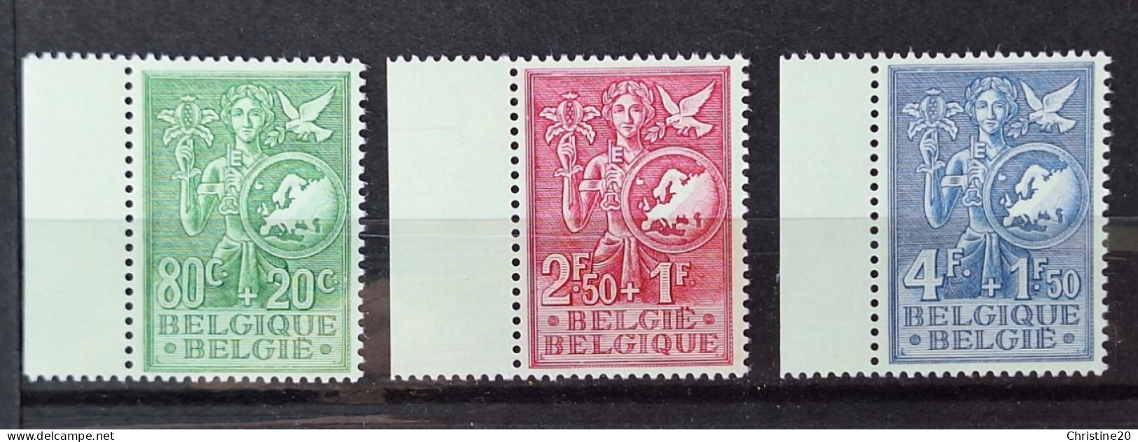 Belgique 1953 N°927/29   ** TB Cote 70€ - Neufs