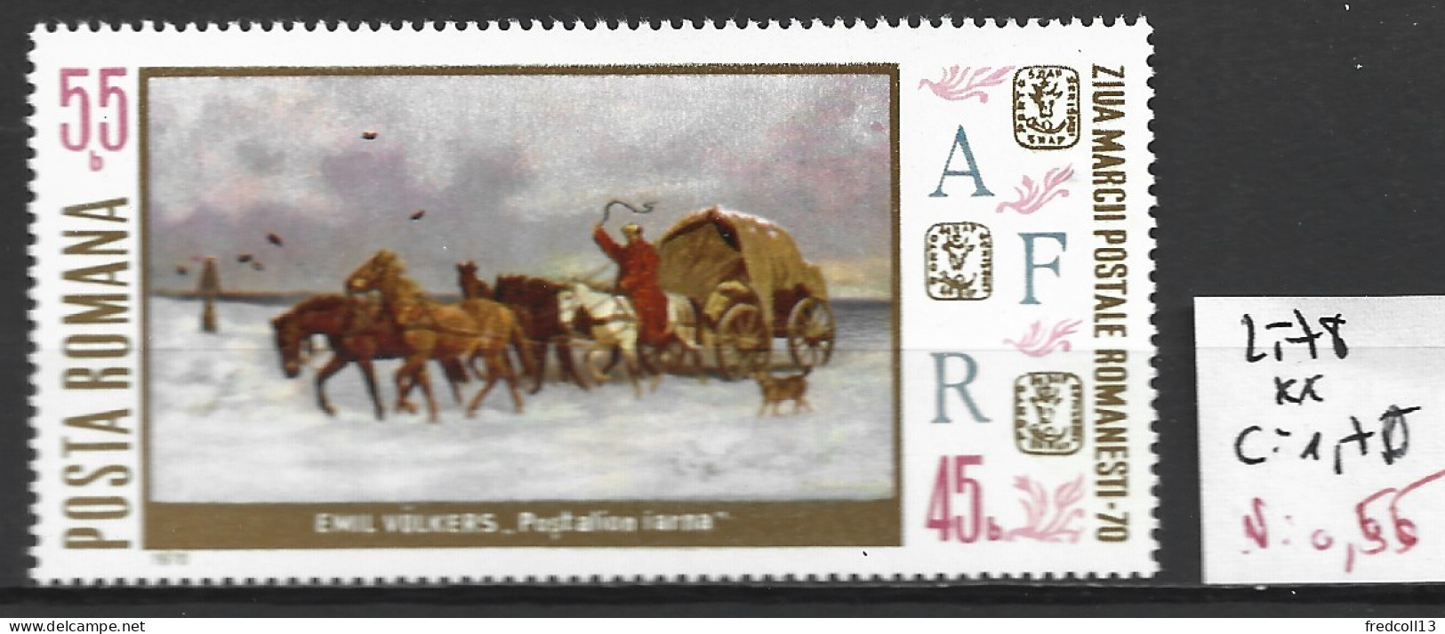 ROUMANIE 2578 ** Côte 1.70 € - Tag Der Briefmarke