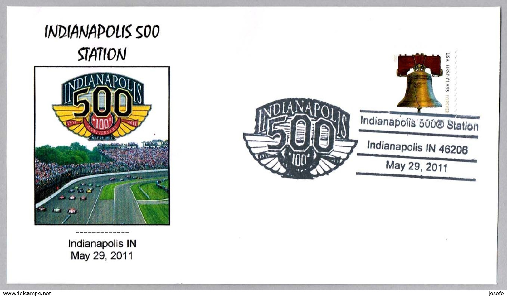 100 Aniv. 500 MILLAS INDIANAPOLIS - Indianapolis 500 Station. 2011 - Automobile
