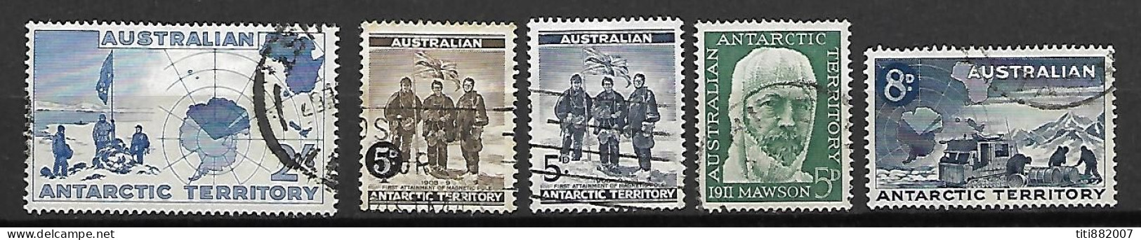 Territoire Antarctique Australien   -    LOT   -  1957 / 1961.  Oblitérés. - Usati