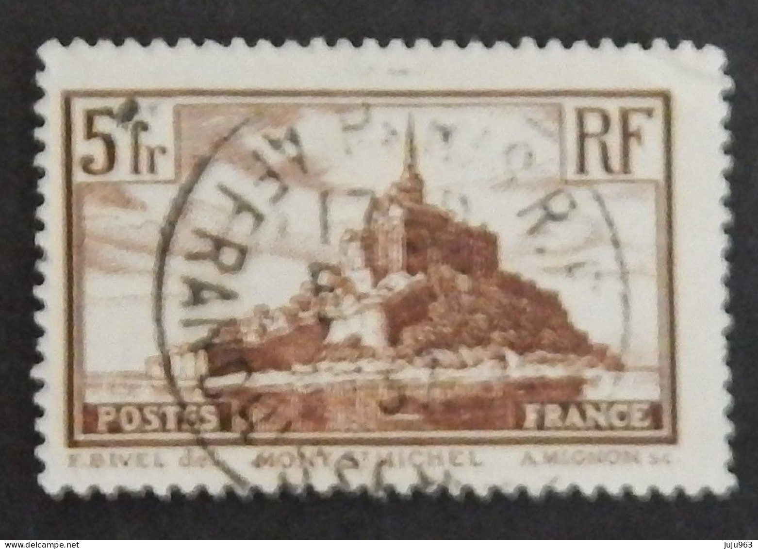 FRANCE YT 260 CACHET ROND "MONT SAINT MICHEL" ANNÉES 1929/1931 - Gebruikt