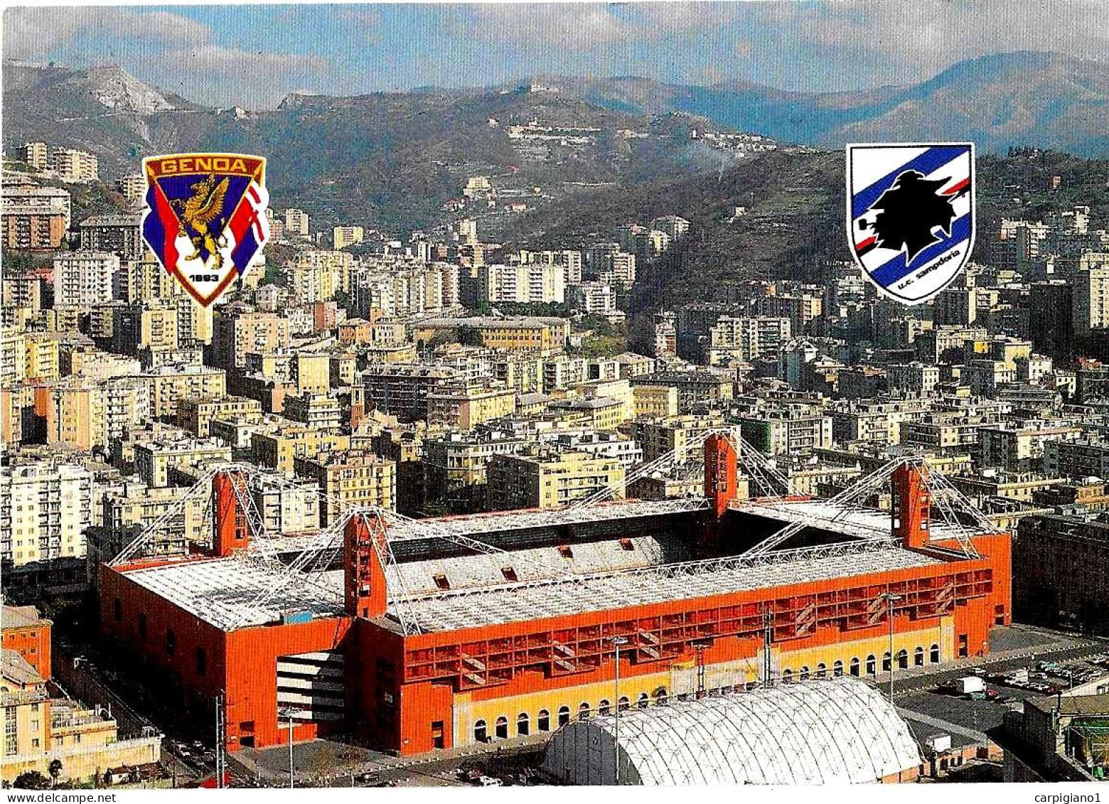 ITALIA ITALY - 1995 GENOVA Quarti Finale Coppa Coppe 1994-95 Calcio SAMPDORIA-PORTO Su Cartolina Stadio Ferraris - 7839 - 1991-00: Storia Postale