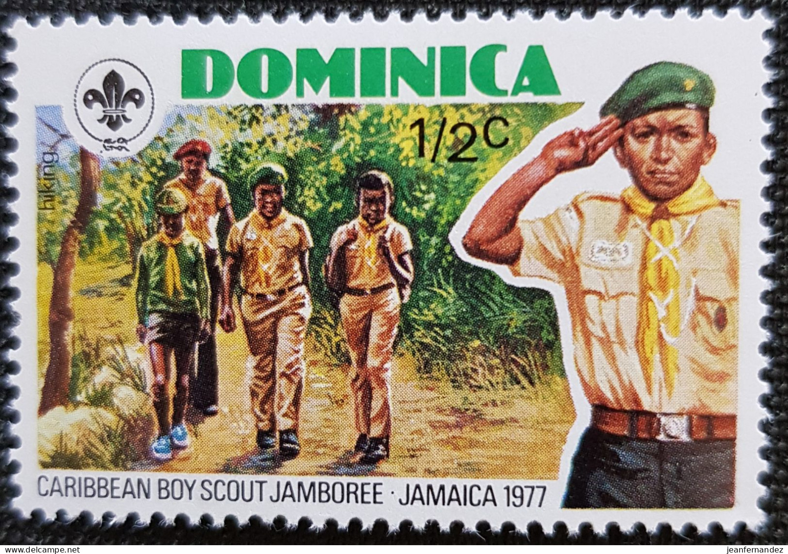Dominique 1977 Caribbean Scout Jamboree - Jamaica   Stampworld N° 543 - Dominique (1978-...)