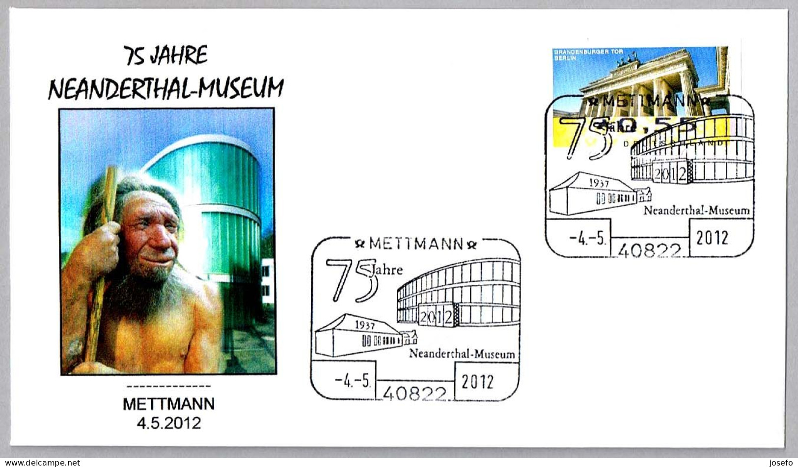 75 AÑOS DEL MUSEO NEANDERTHAL. Mettmann 2012 - Vor- Und Frühgeschichte