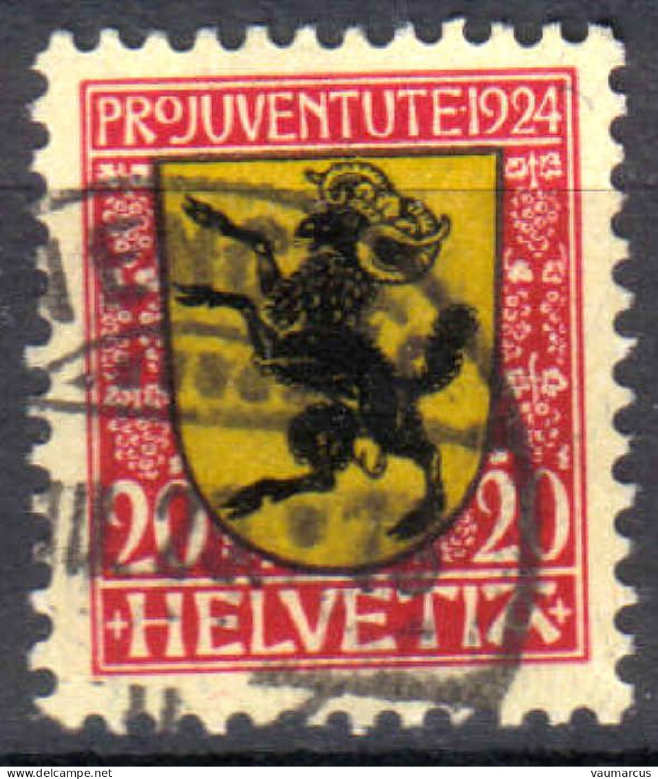 1924 Zu J 31 PRO JUVENTUTE Obl. Voir Description - Gebruikt