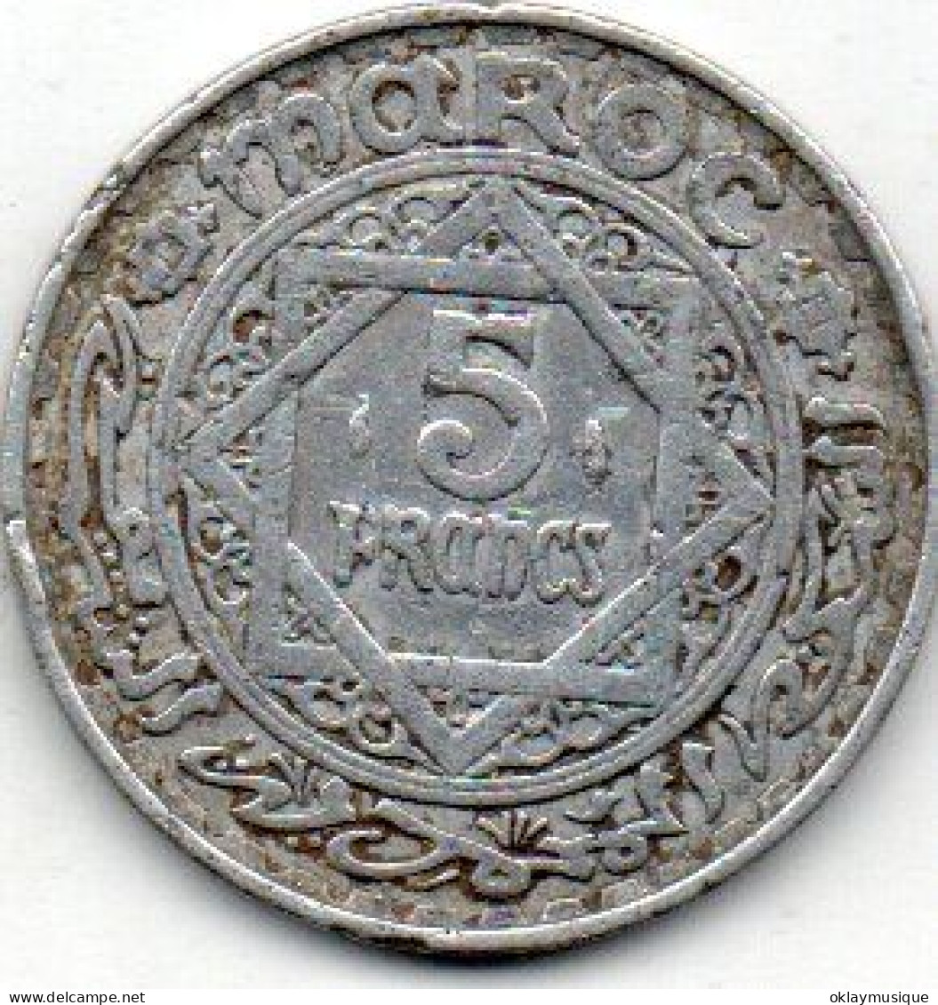 Maroc 5 Francs 1951 - Maroc