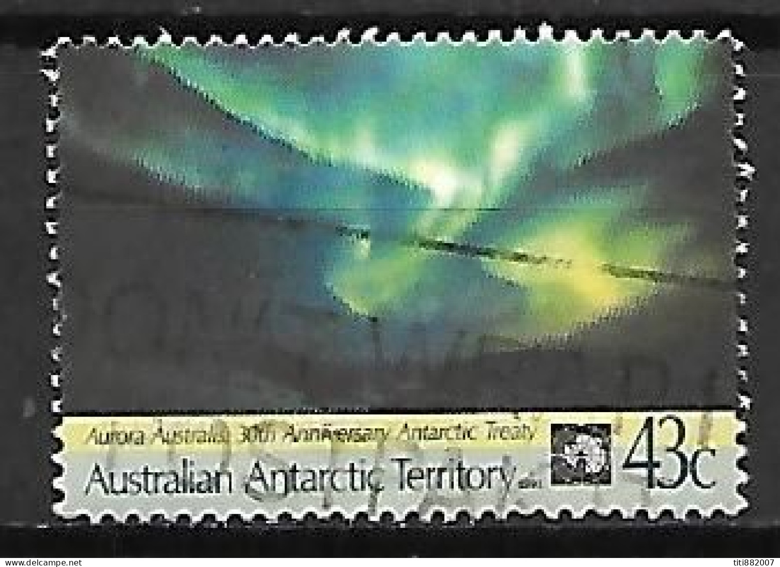 Territoire Antarctique Australien   -    1991 . Aurore Boréale , Oblitéré . - Usados