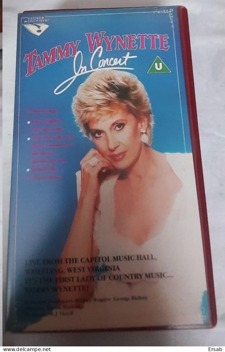 Cassette Vidéo Tammy Wynette In Concert Video Tape  VHS - Andere & Zonder Classificatie