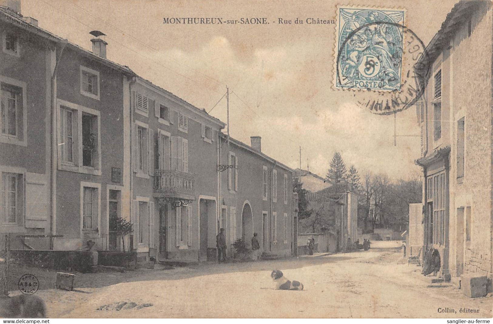 CPA 88 MONTHUREUX SUR SAONE / RUE DU CHATEAU - Sonstige & Ohne Zuordnung