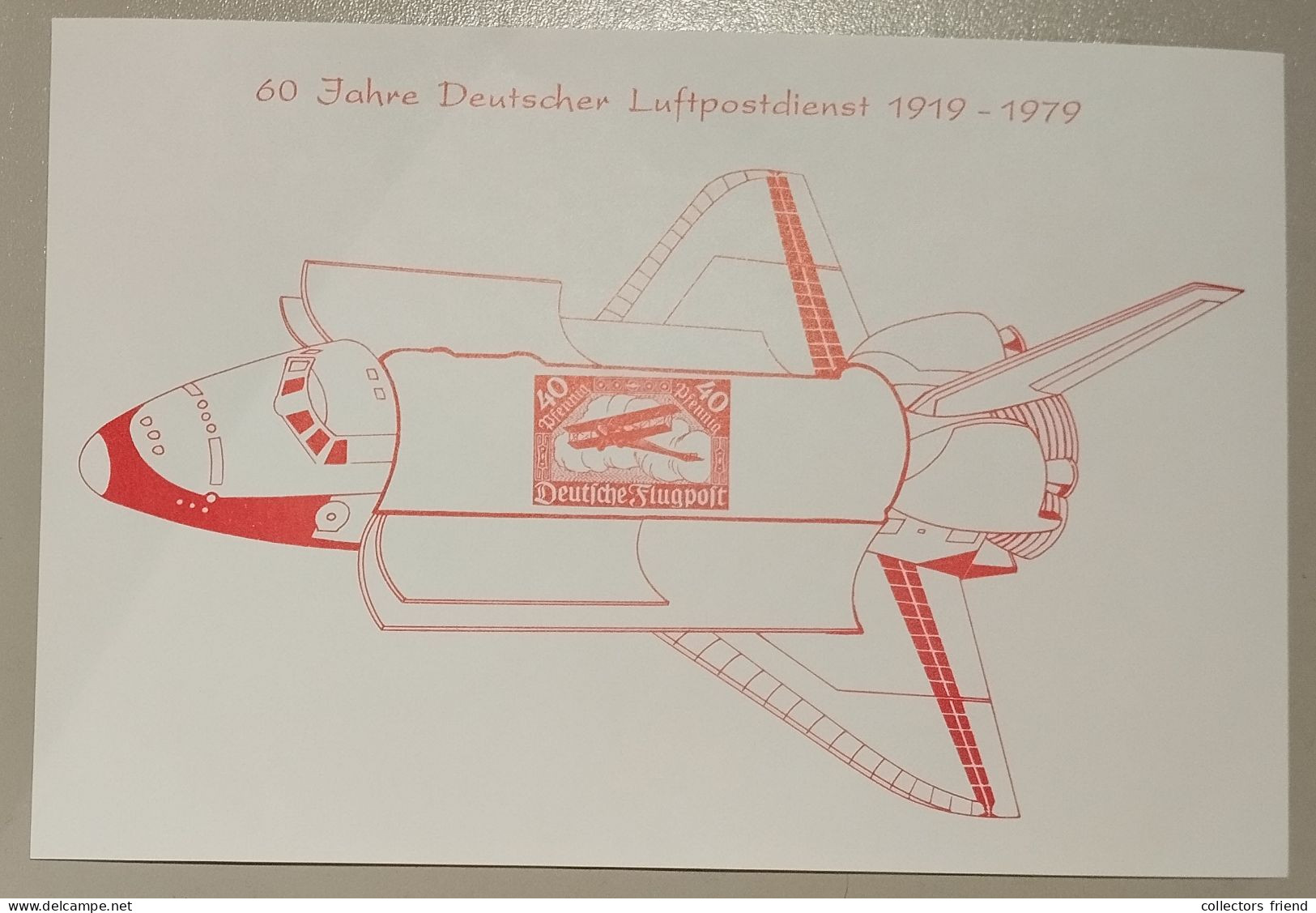 Germany - 1979 - 2x Sonderblock 60 Jahre Dt. Luftpostdienst - Nicht Offiziell Verausgabt - Trains