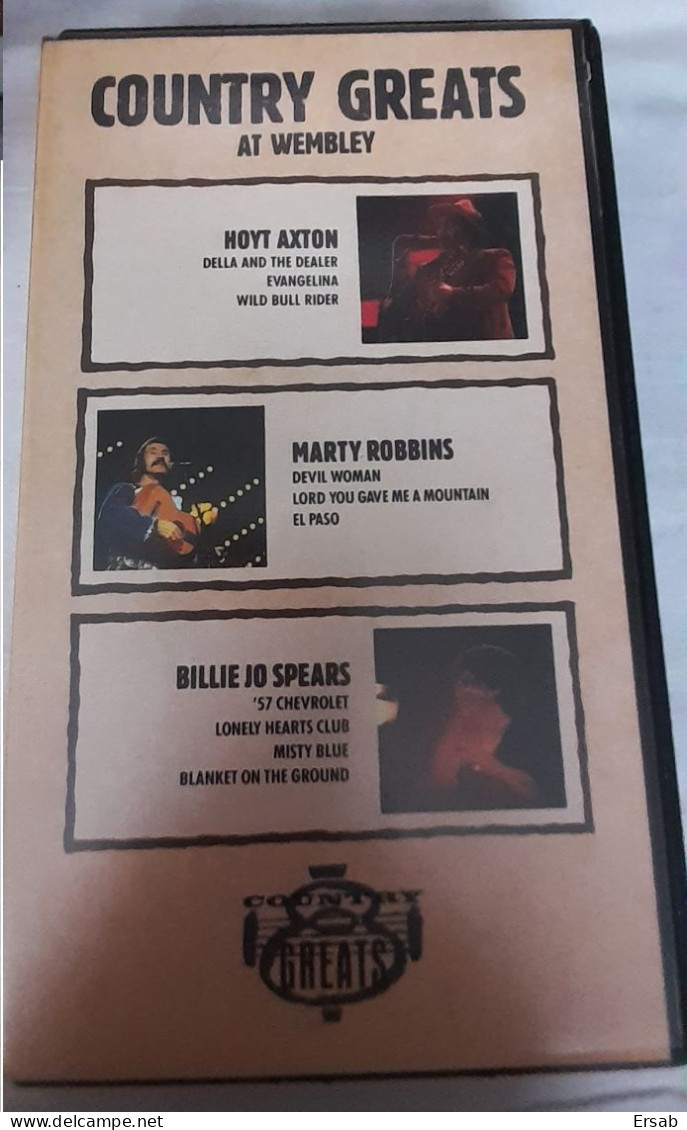 Cassette Vidéo COUNTRY GREATS AT WEMBLEY DIVERS ARTISTES Video Tape VHS - Other & Unclassified