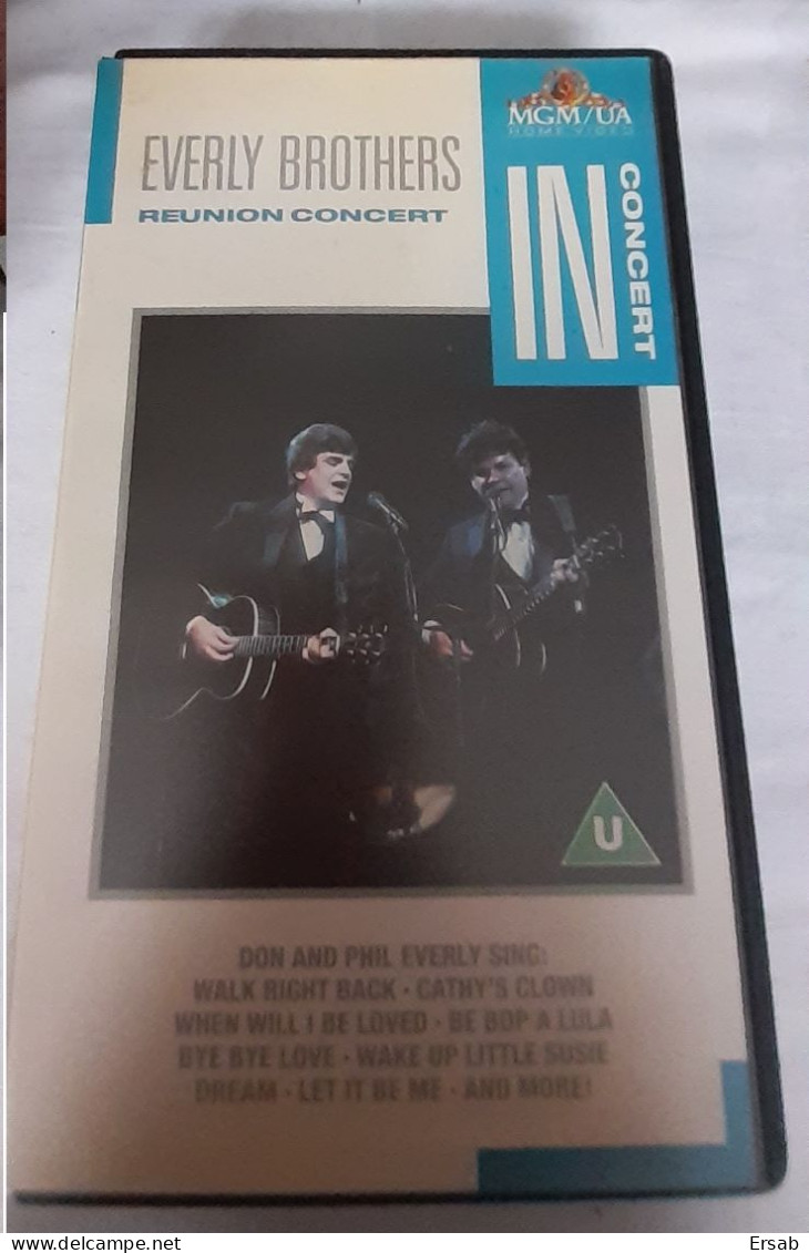 Cassette Vidéo EVERLY BROTHERS REUNION CONCERT Video Tape  VHS - Andere & Zonder Classificatie