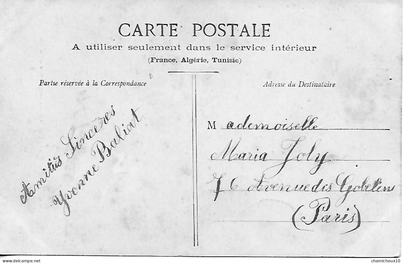Cpa- St-AMAND-sur-FION-51-Ecole Communale Des Filles-avec Personnages-cachet Rouge Coin Droit-écrite Voyagée 1905 - Schulen