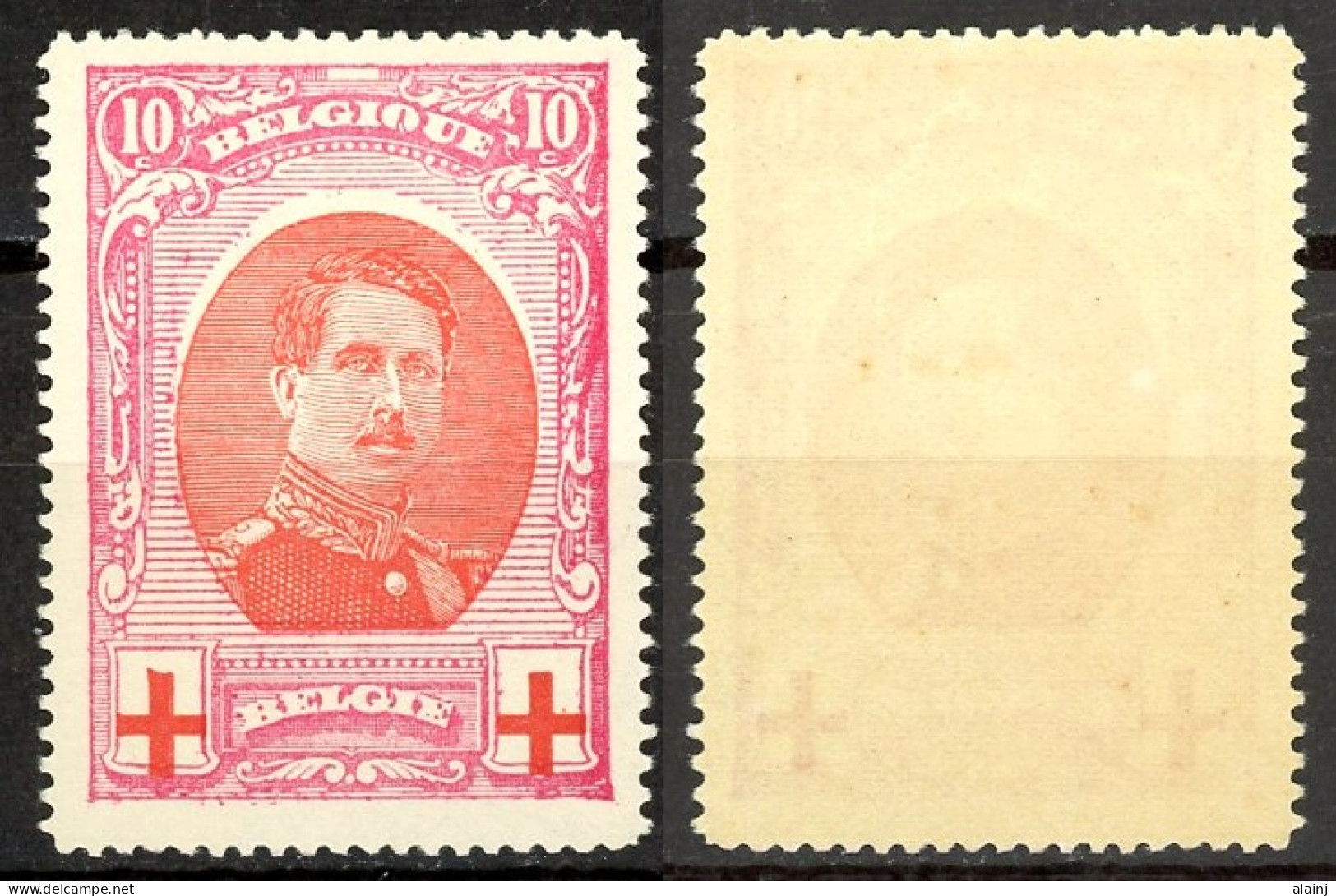 BE   133   X   ---   MNH  --  Impeccable....  --  Albert 1er  --  COB : 118 Euros - 1914-1915 Croix-Rouge