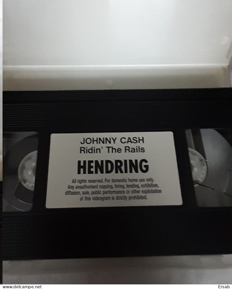 Cassette Vidéo Johnny Cash Ridin The Rails Video Tape   VHS - Andere & Zonder Classificatie