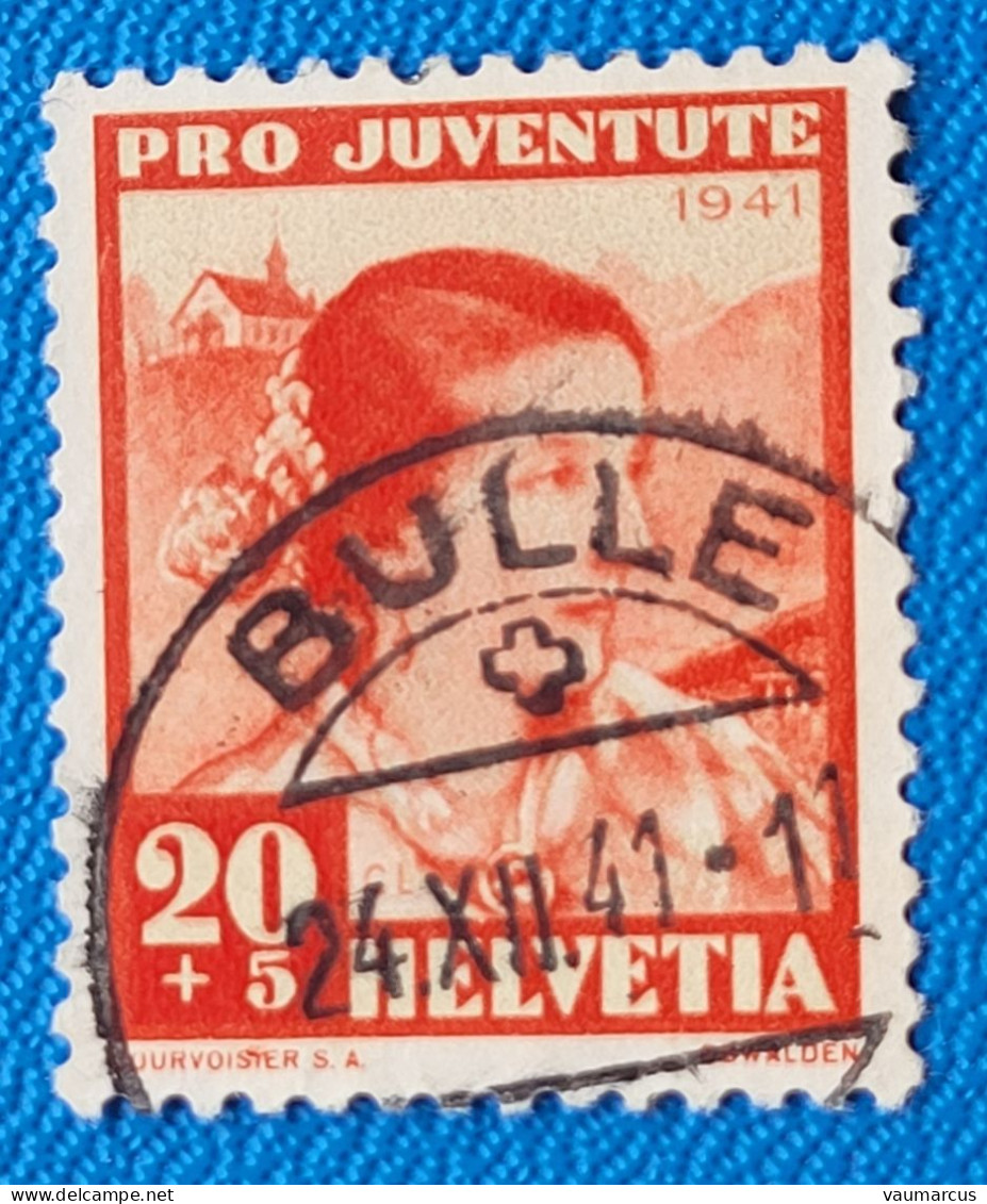 1941 Zu J  99 PRO JUVENTUTE Obl. BULLE 24.12.41 LUXE Voir Description - Used Stamps