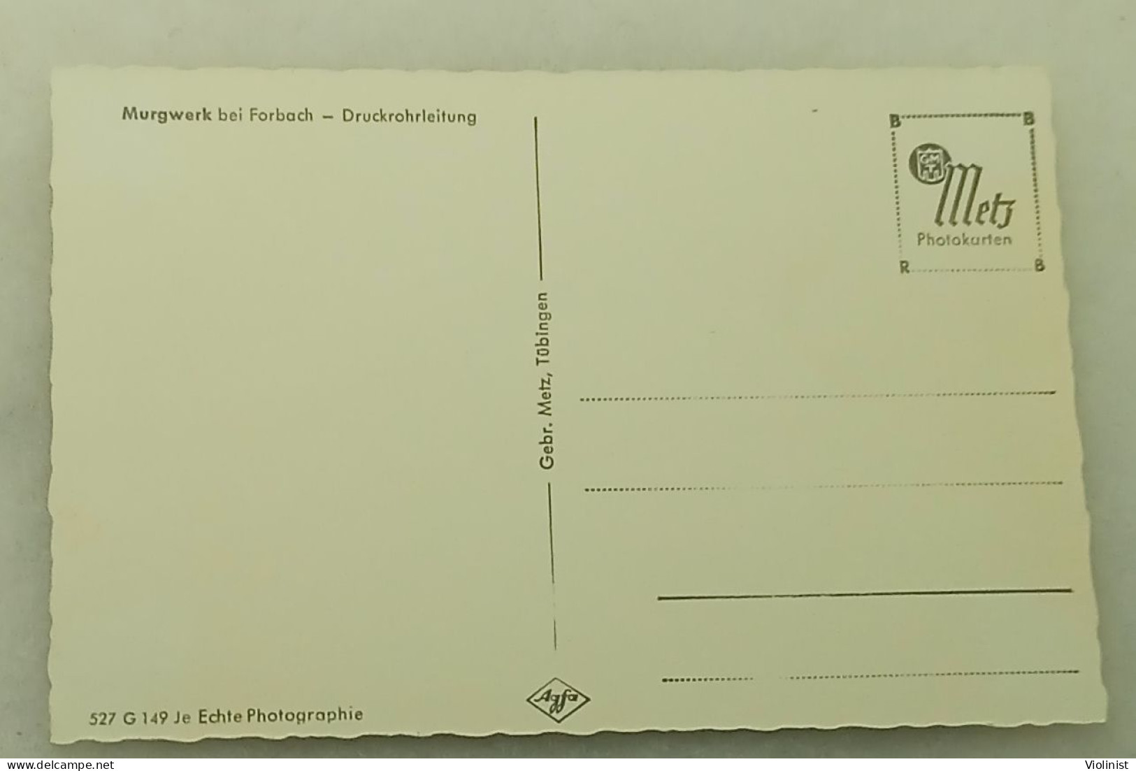 Murgwerk Bei Forbach-Druckrohrleitung - Forbach