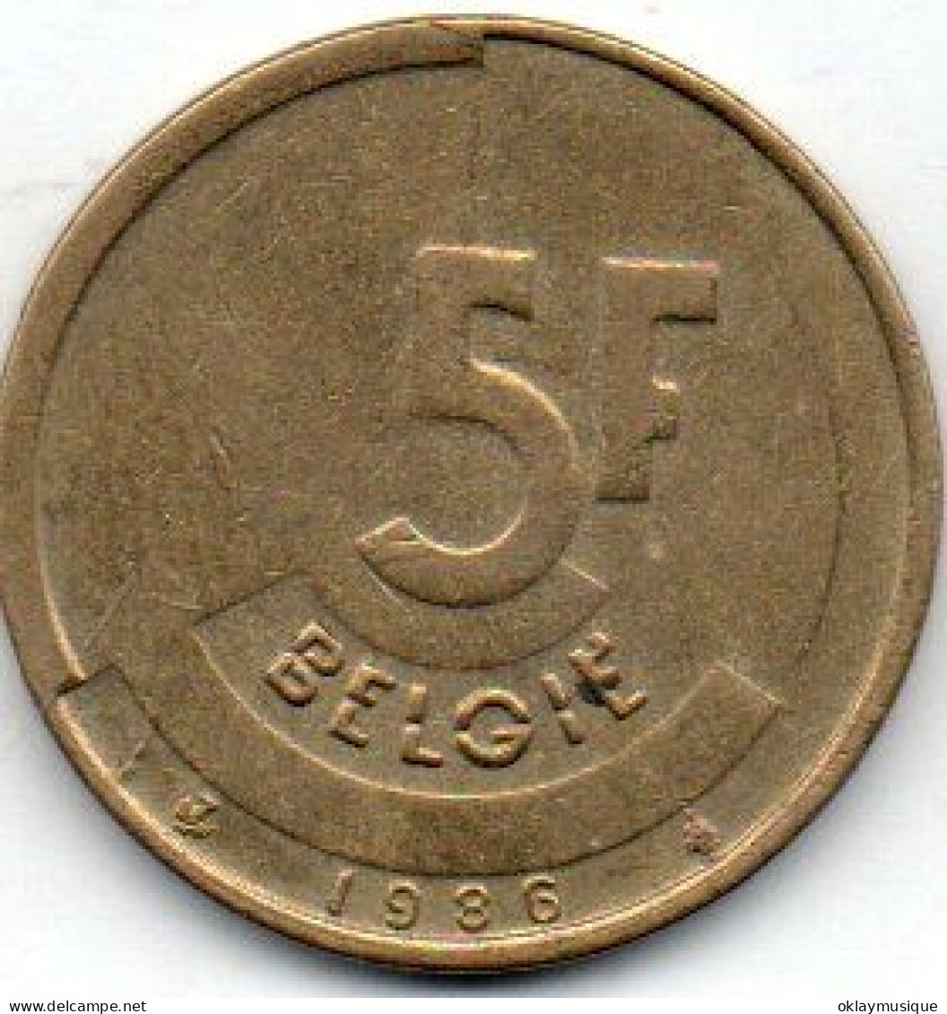 Belgique 5 Francs 1986 - 5 Frank