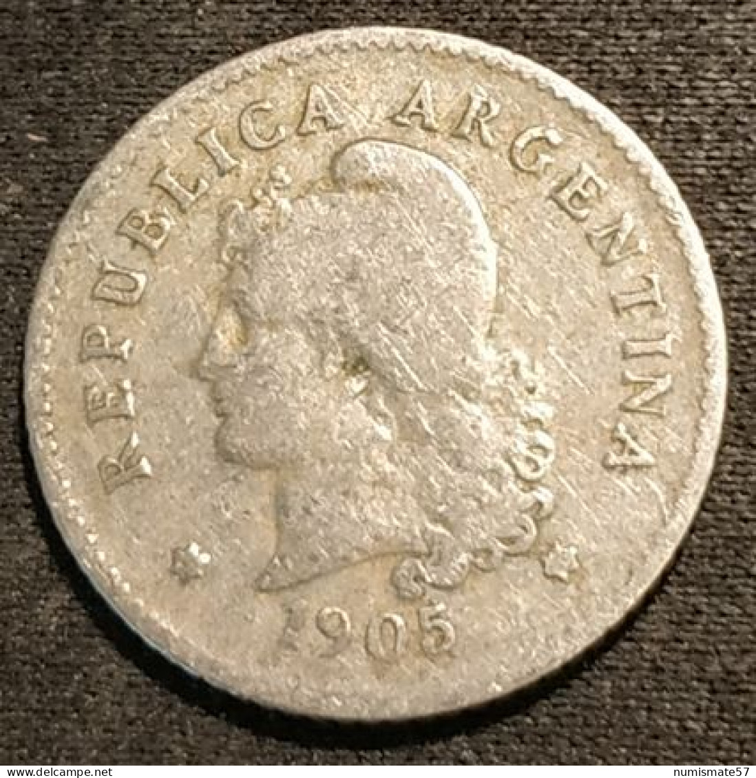 Pas Courant - ARGENTINE - 10 CENTAVOS 1905 - KM 35 - Argentina - Argentina