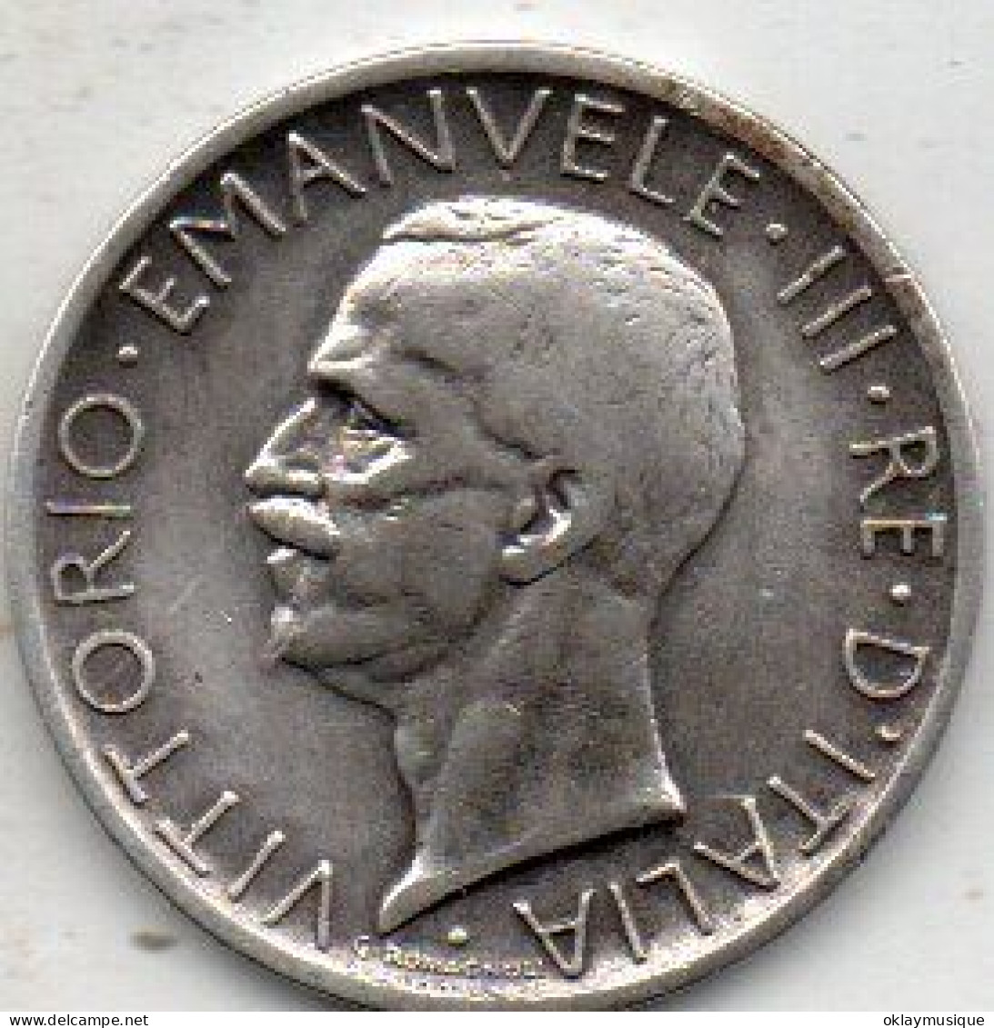 Italie 5 Lire 1927 (rare) - 1900-1946 : Victor Emmanuel III & Umberto II