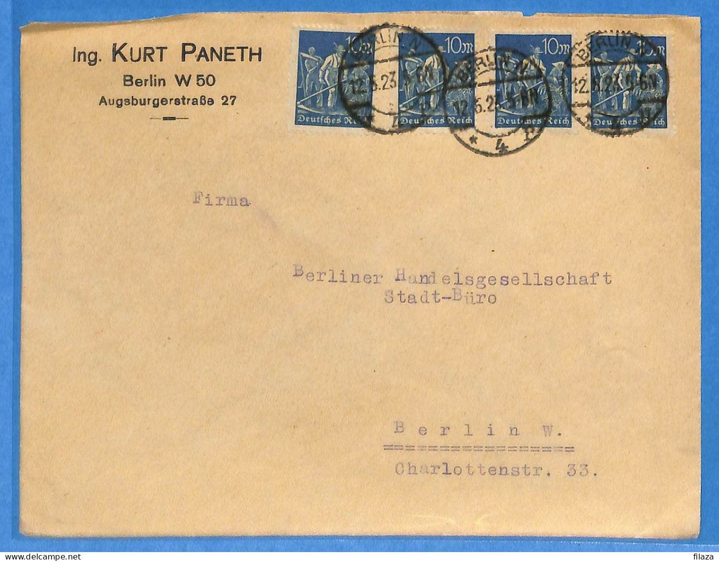 Allemagne Reich 1923 - Lettre De Berlin - G31092 - Lettres & Documents