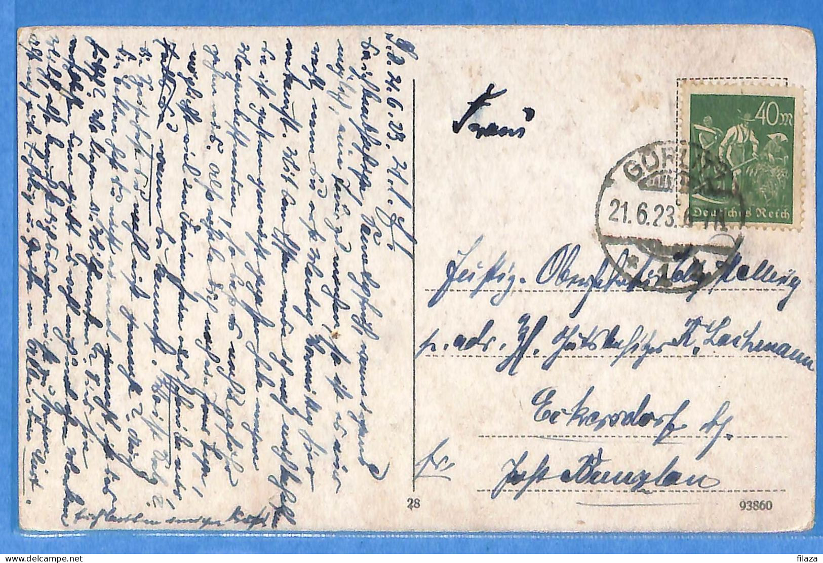 Allemagne Reich 1923 - Carte Postale De Gorlitz - G31073 - Cartas & Documentos