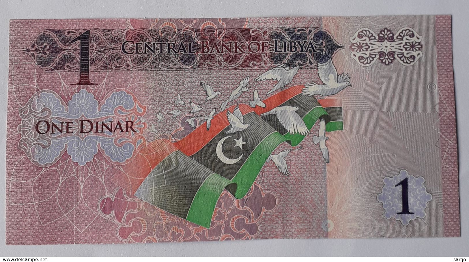 LIBYA - 1 DINAR - 2013 -  P 76  - UNC - BANKNOTES - PAPER MONEY - CARTAMONETA - - Libia