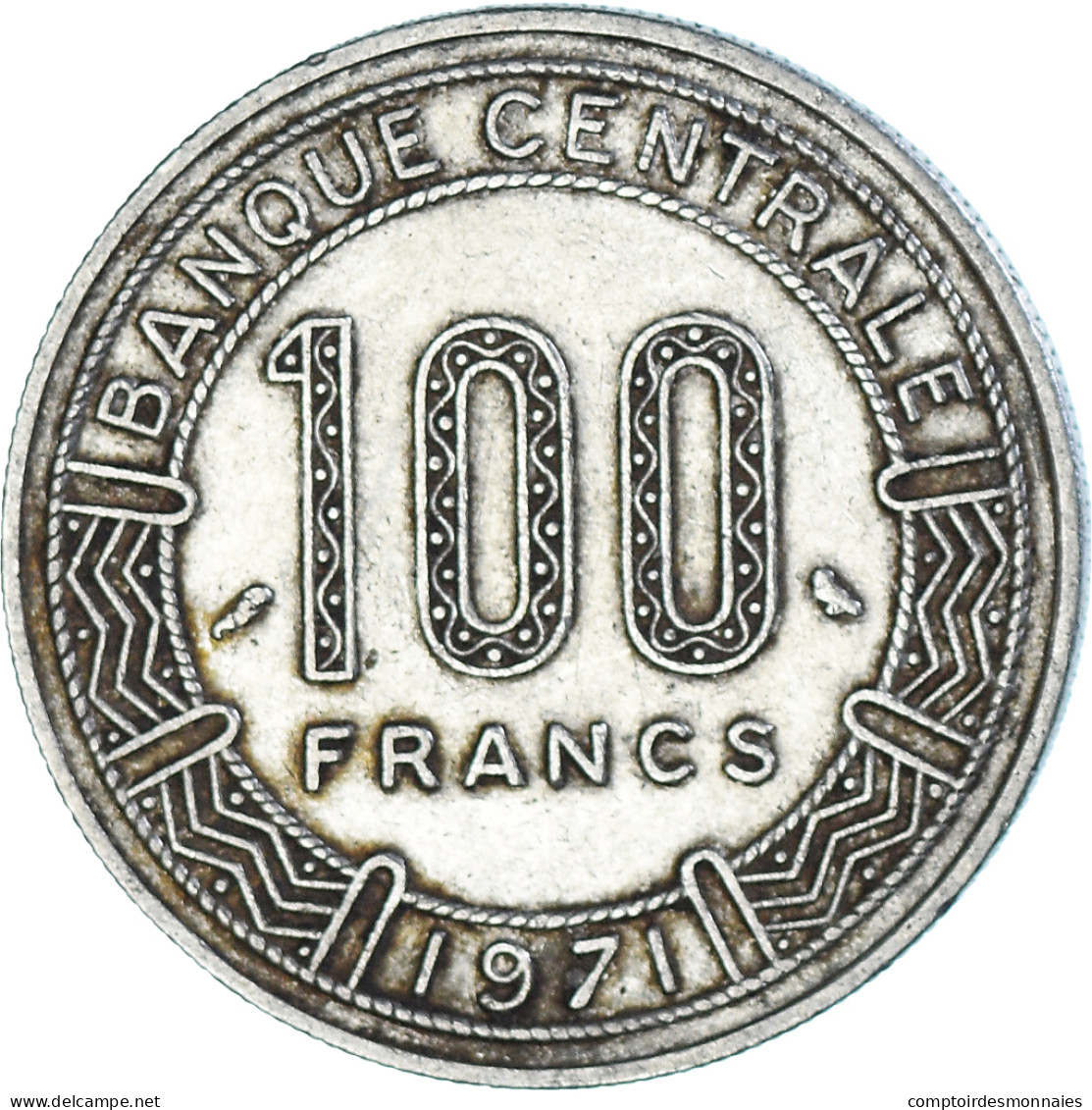 Monnaie, Cameroun, 100 Francs, 1971 - Cameroon