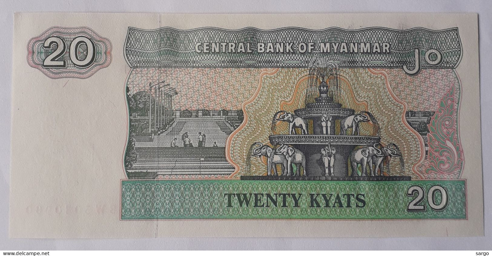 MYANMAR - 20 KYATS - P 72  (1994) - UNC - BANKNOTES - PAPER MONEY - CARTAMONETA - - Myanmar