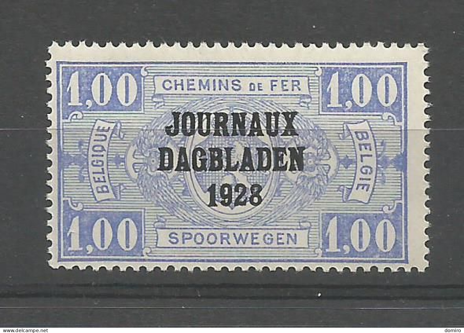 BE JO8a ** Ultramarijn / Outremer (MNH) - Newspaper [JO]