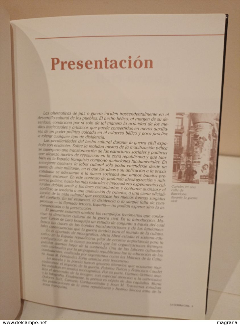 La Guerra Civil Española. 17- La Cultura . Ediciones Folio. 1997. 127 Páginas. - Cultural